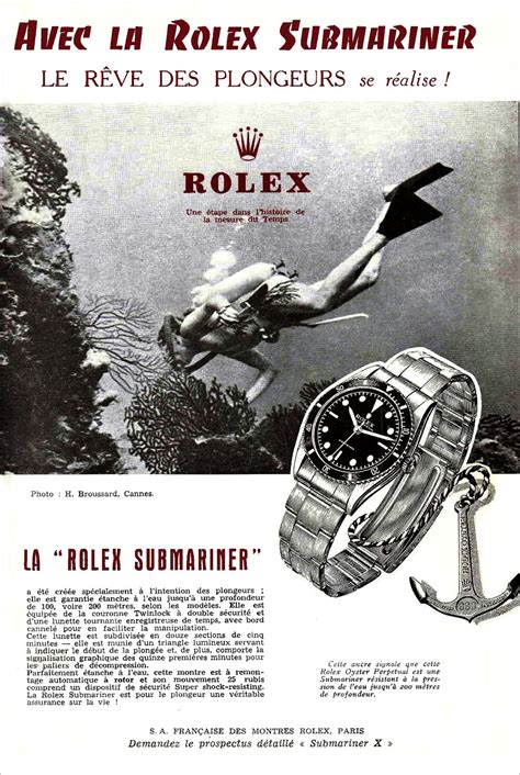 rolex submariner ad.